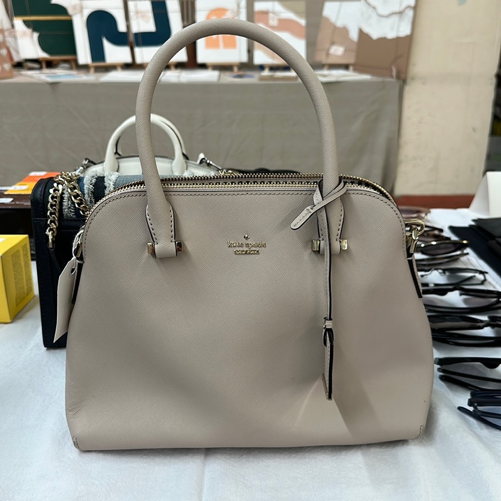 Kate Spade Dome Satchel Bag in Nude